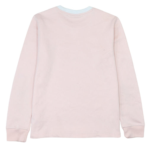 Adidas Women Pink Crew Neck Long Sleeve Pullover Sweatshirt UK 16