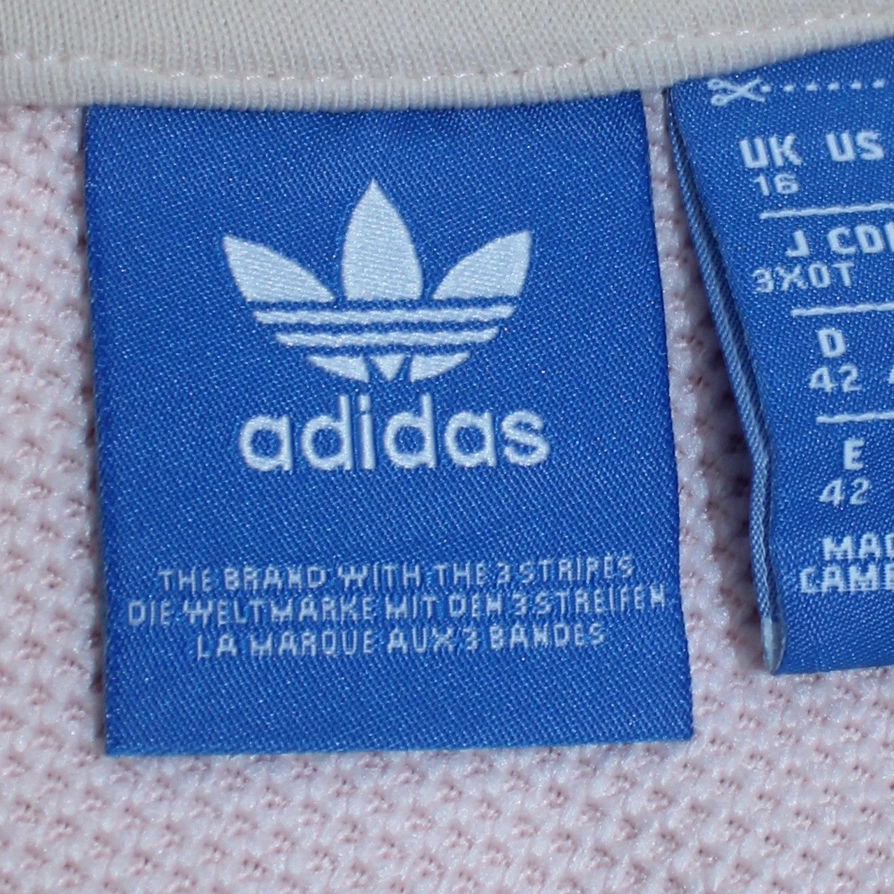 Adidas Women Pink Crew Neck Long Sleeve Pullover Sweatshirt UK 16
