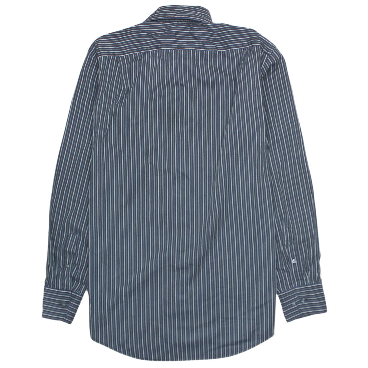 Lacoste Men's Blue Striped Button-Up Long Sleeve Shirt Size 39 M