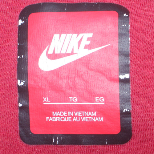 Nike Men's Red Full Zip Hoodie XL Sportswear Sweatshirt