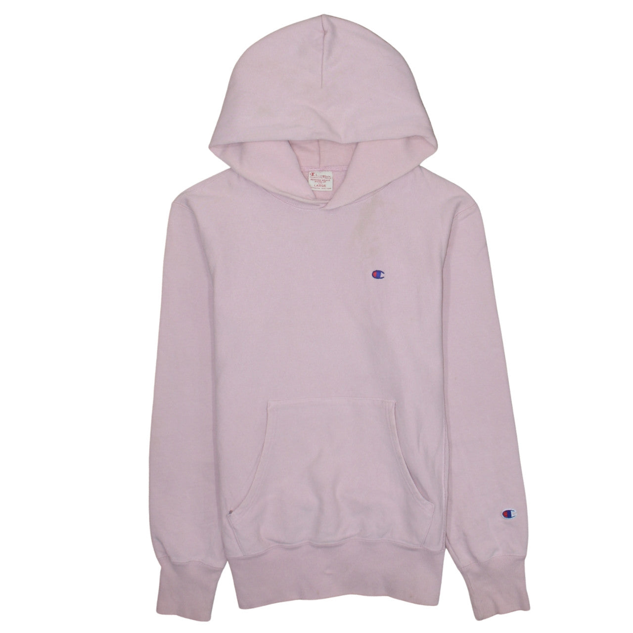 Champion Womens Pink Reverse Weave Pullover Hoodie Size L 100% Cotton