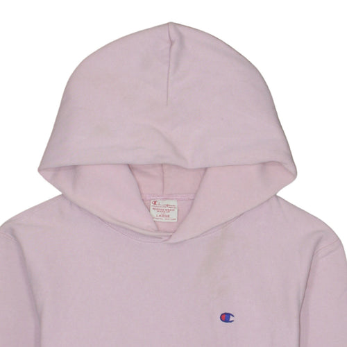 Champion Womens Pink Reverse Weave Pullover Hoodie Size L 100% Cotton