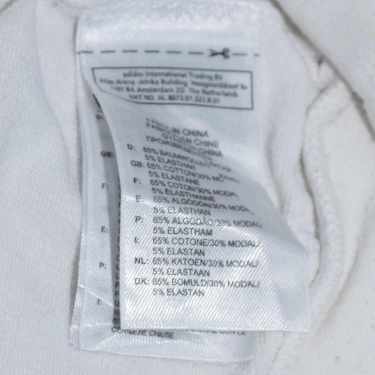 Adidas Women's White Full Zip Hoodie Size 10 Cotton Blend