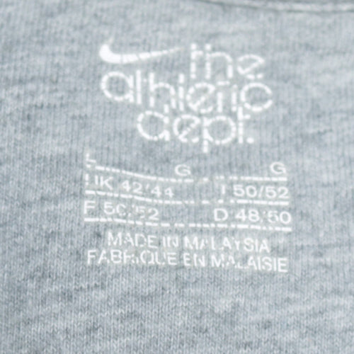 Nike Men's Blue Pullover Hoodie Size L Athletic Dept Logo