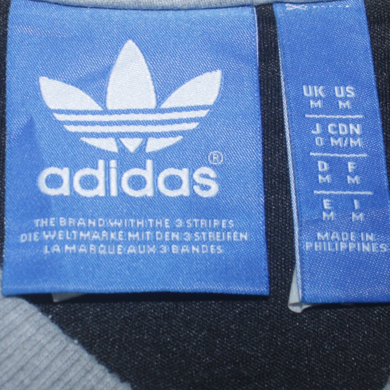 Adidas Men's Grey Crew Neck Graphic Pullover Sweatshirt M