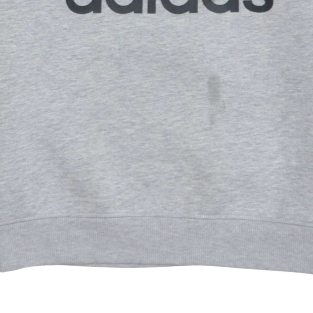 Adidas Men's Grey Crew Neck Graphic Pullover Sweatshirt M