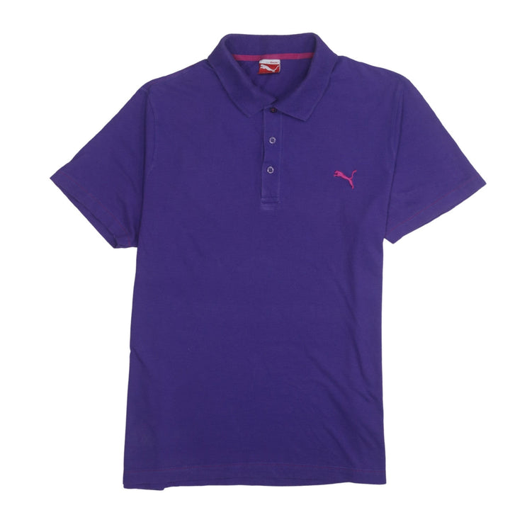 Puma Men's Purple Cotton Short Sleeve Polo Shirt Size L