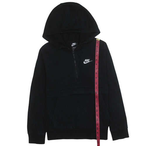 Nike Boys Black 1/2 Zip Hoodie Standard Fit Size L 147-158cm