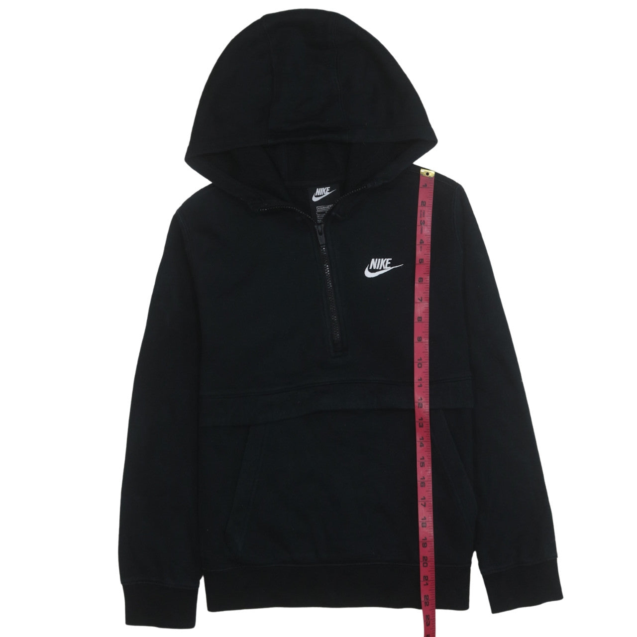Nike Boys Black 1/2 Zip Hoodie Standard Fit Size L 147-158cm