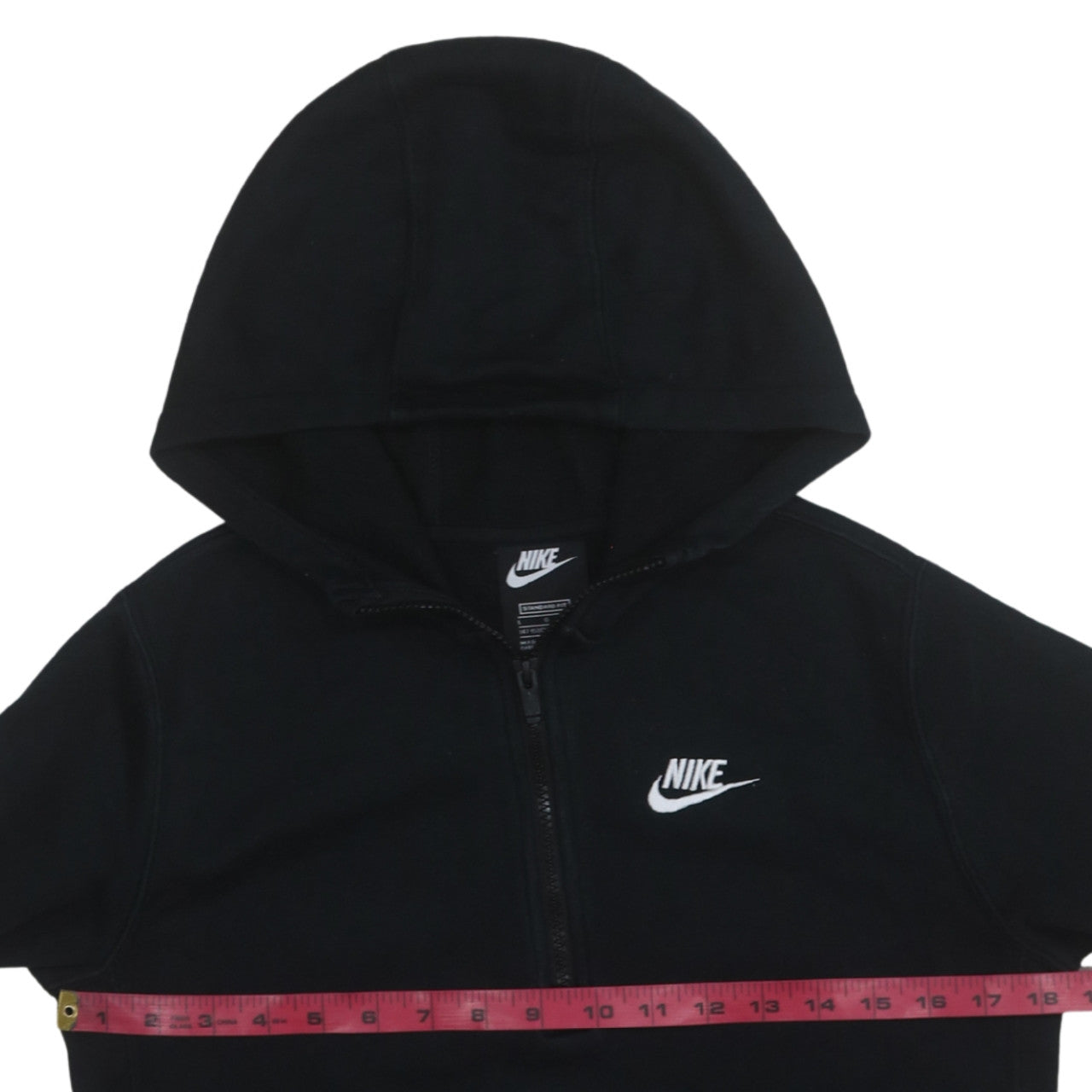 Nike Boys Black 1/2 Zip Hoodie Standard Fit Size L 147-158cm