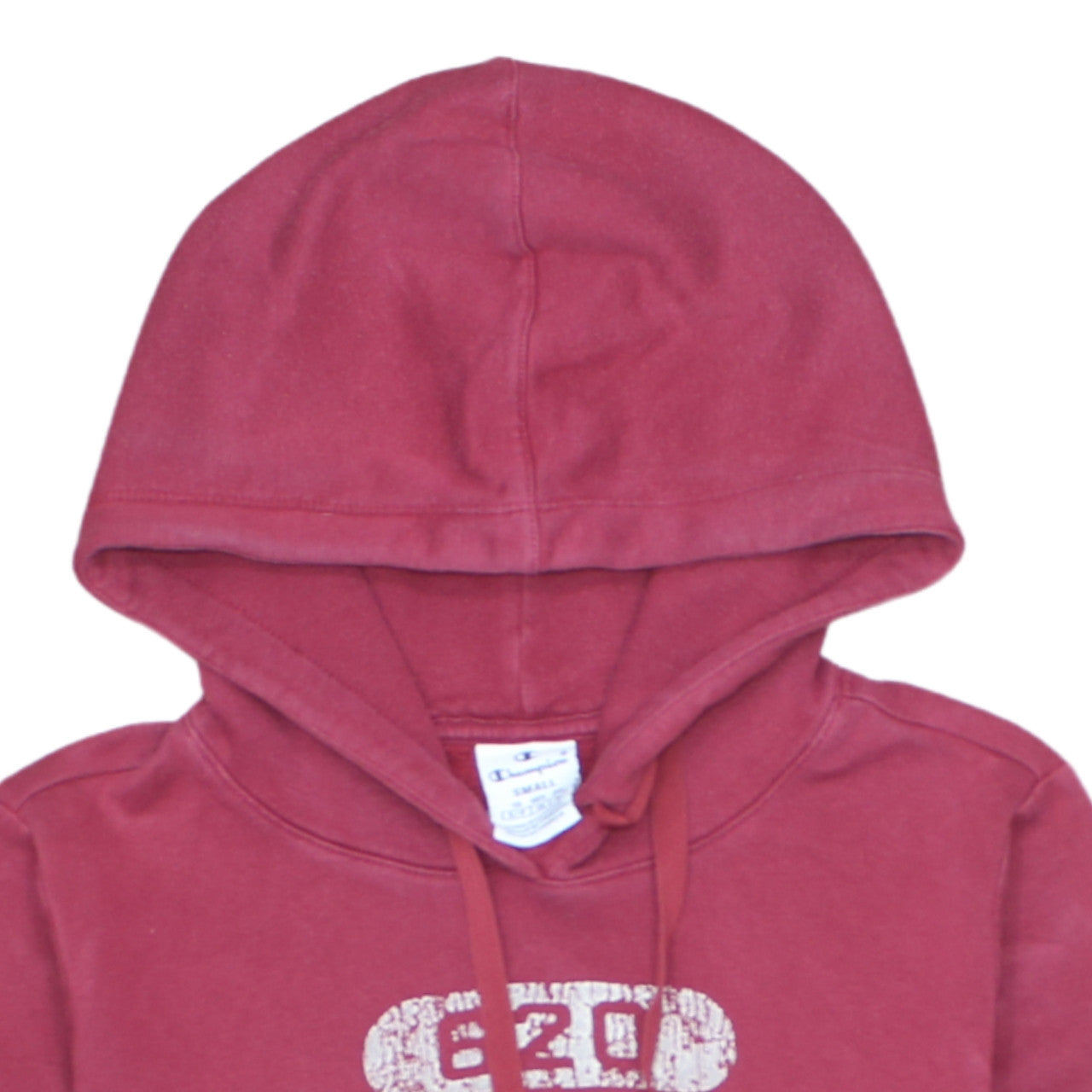 Champion Women's Red Pullover Hoodie Small Cotton Blend Fleece