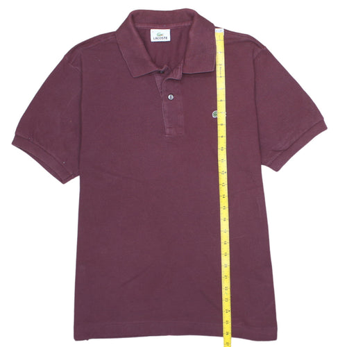 Lacoste Men's Brown Short Sleeve Cotton Polo Shirt Size M