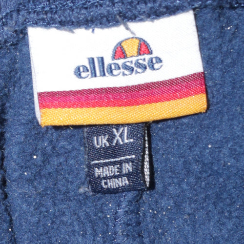 Ellesse Men's Blue XL Fleece Jogger Sweatpants