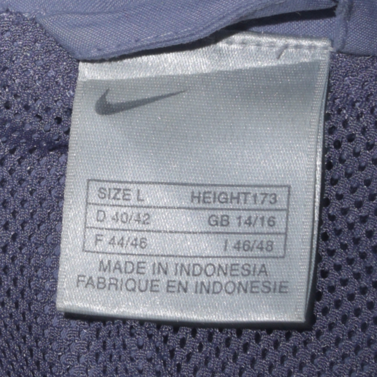 Nike Women's Blue L Full Zip Lined Sports Jacket