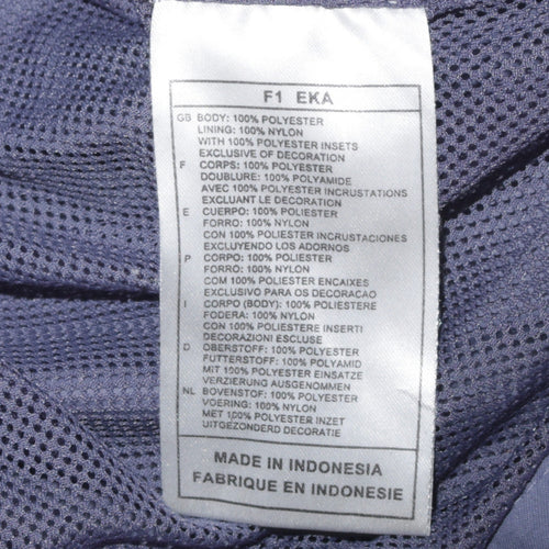 Nike Women's Blue L Full Zip Lined Sports Jacket