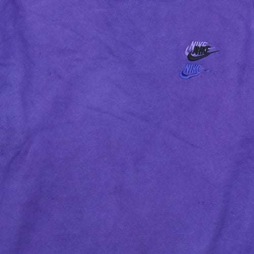 Nike Men’s Purple XL Pullover Fleece Sweatshirt Embroidered Logo