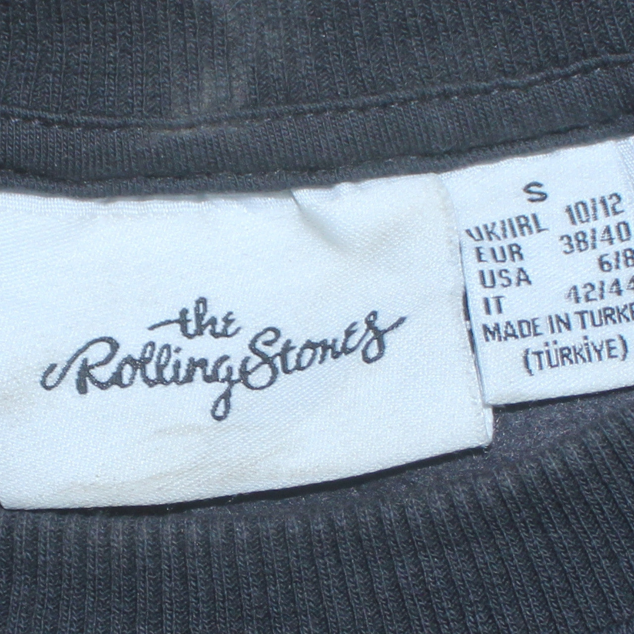 The Rolling Stones Womens Black Small Pullover Sweatshirt Graphic Print