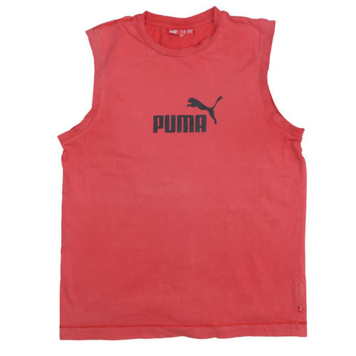 Puma Men's Red XL Sleeveless Tank Top Gym Activewear