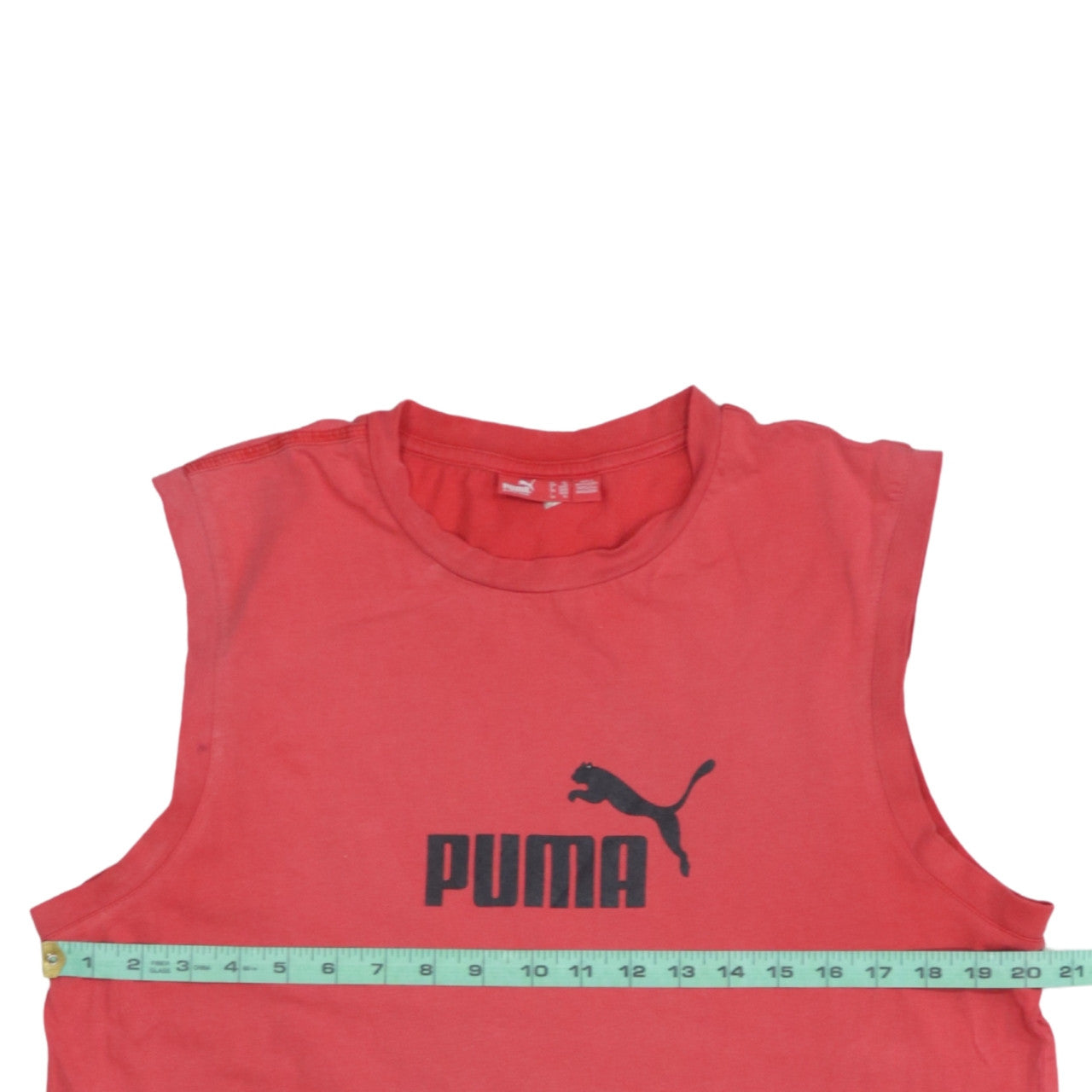 Puma Men's Red XL Sleeveless Tank Top Gym Activewear