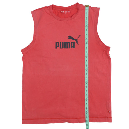 Puma Men's Red XL Sleeveless Tank Top Gym Activewear