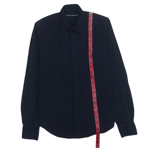 Ralph Lauren Boys Blue Cotton Button-Up Long Sleeve Shirt Size 10 Years