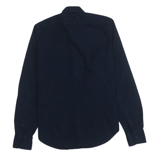 Ralph Lauren Boys Blue Cotton Button-Up Long Sleeve Shirt Size 10 Years