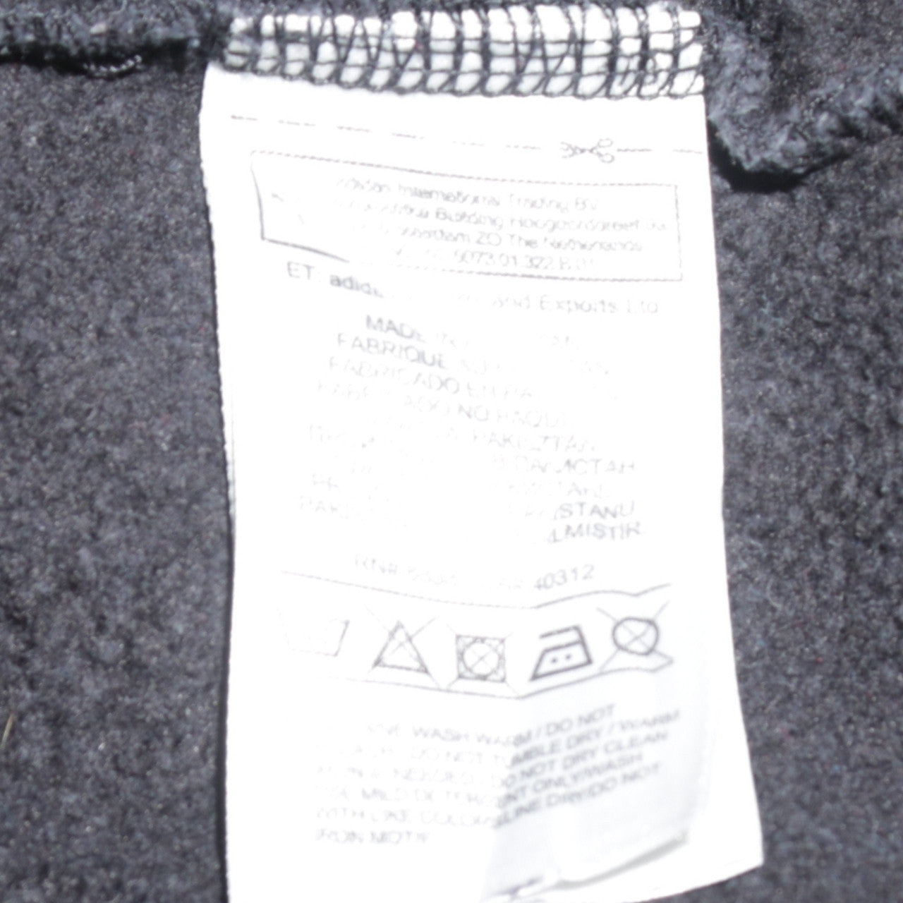 Adidas Womens Black Small Pullover Hoodie with Logo Print