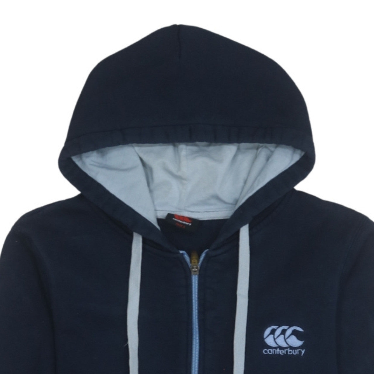 Canterbury Men's Blue Full Zip Hoodie Size S Regular Fit