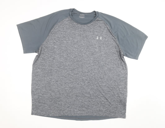 Under Armour Men’s Grey 2XL Tech Tee T-Shirt Short Sleeve Activewear
