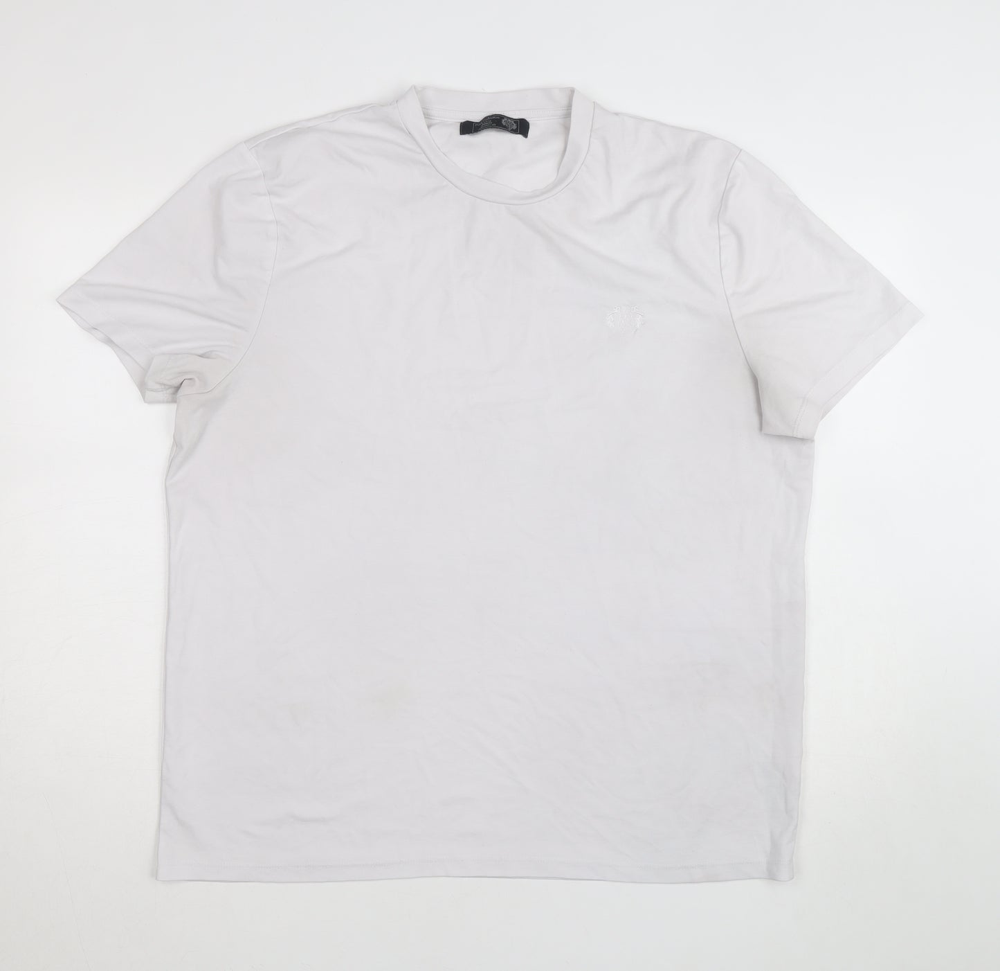 Paul Costelloe Living Men's White Crew Neck XX-Large T-Shirt