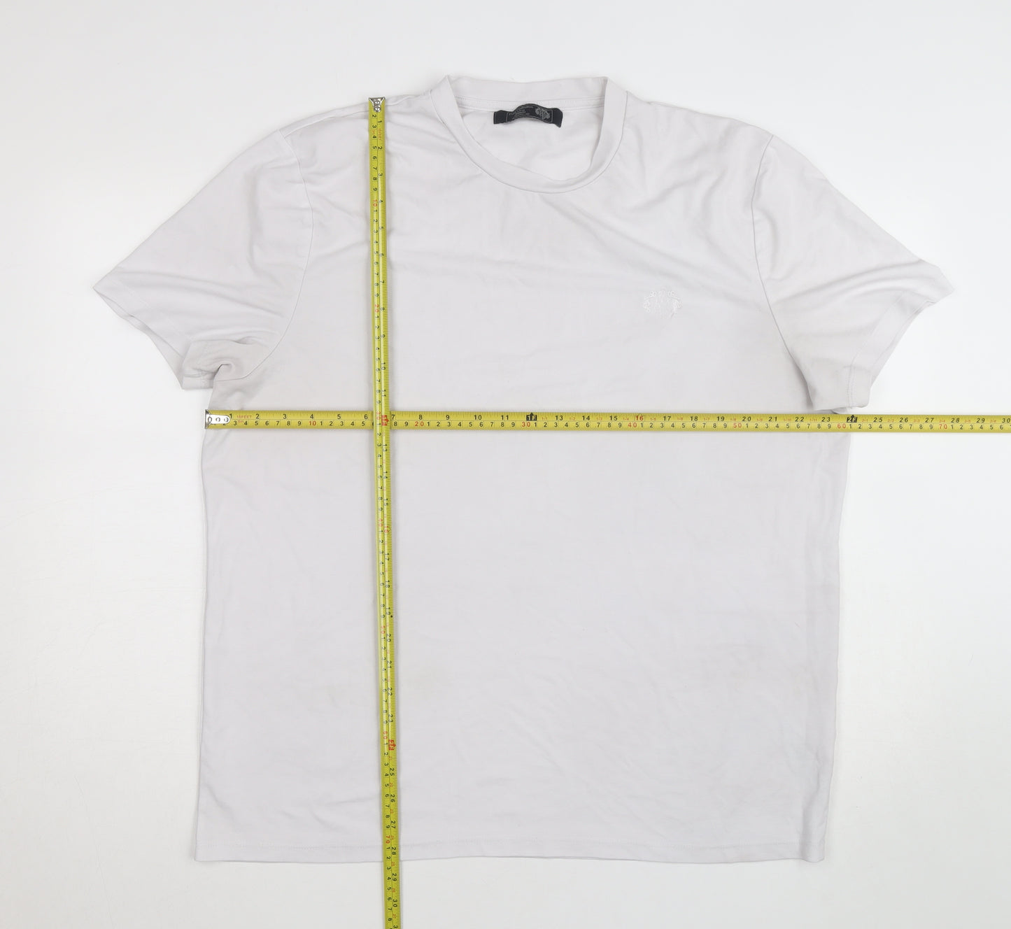 Paul Costelloe Living Men's White Crew Neck XX-Large T-Shirt