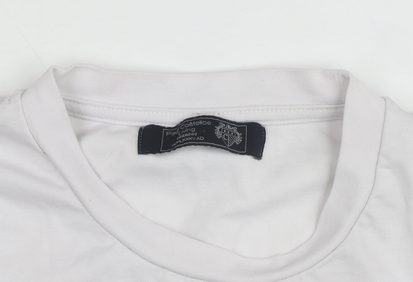 Paul Costelloe Living Men's White Crew Neck XX-Large T-Shirt