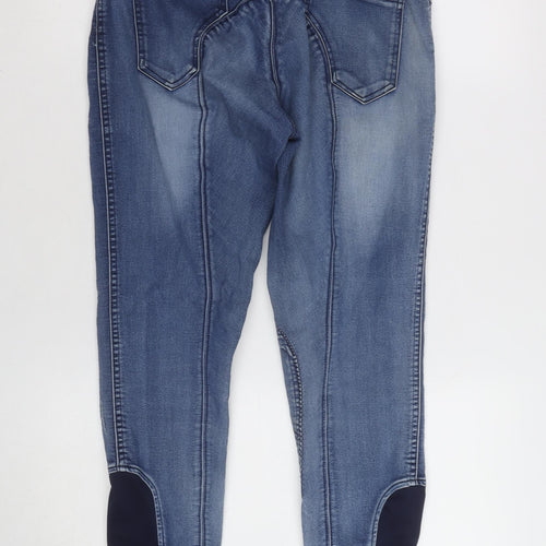 Premier Equine Womens Blue Denim Riding Jeans Size 30 Stretch Cotton Blend Mid Rise