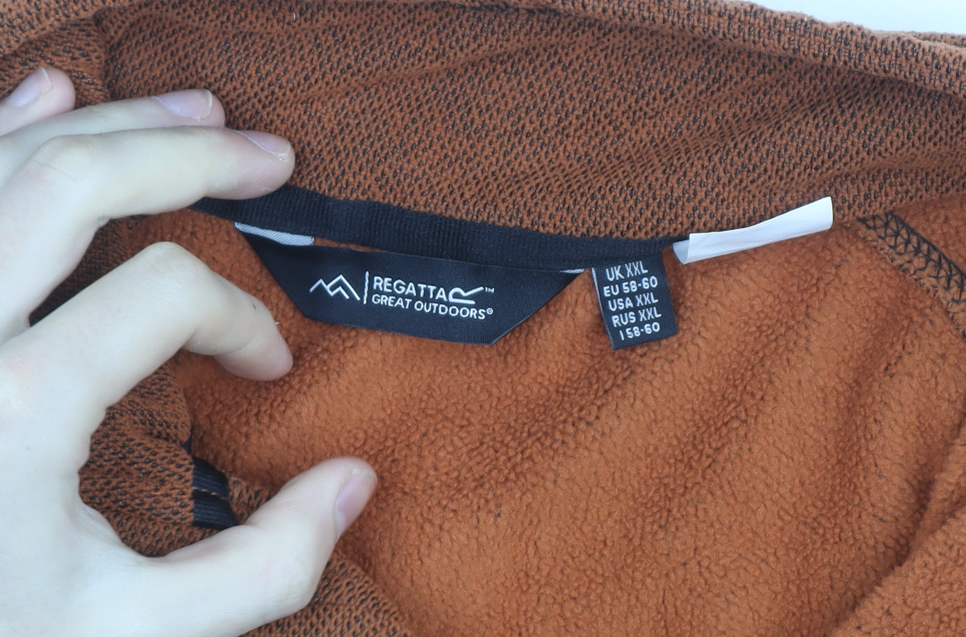 Regatta Mens Brown 2XL Fleece Half Zip Outdoor Active Jacket