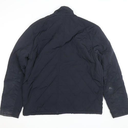 Ted Baker Women's Blue Quilted Short Jacket Size 6 Polyester Lined