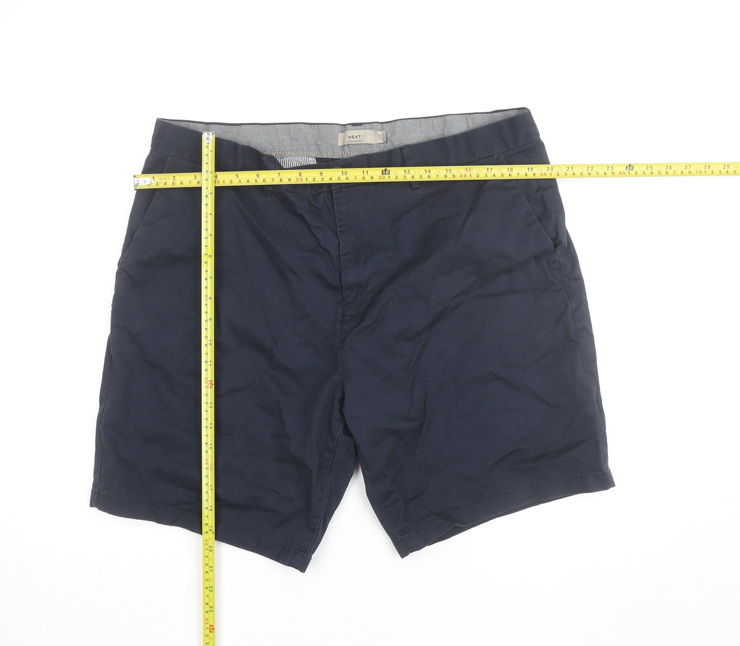 Next Men’s Blue Chino Shorts Size M 40in Regular Fit