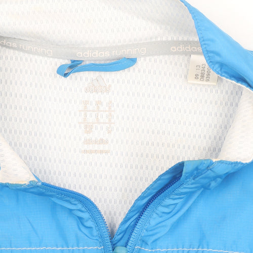 Adidas Men's Blue Climalite Running Windbreaker Jacket Size L