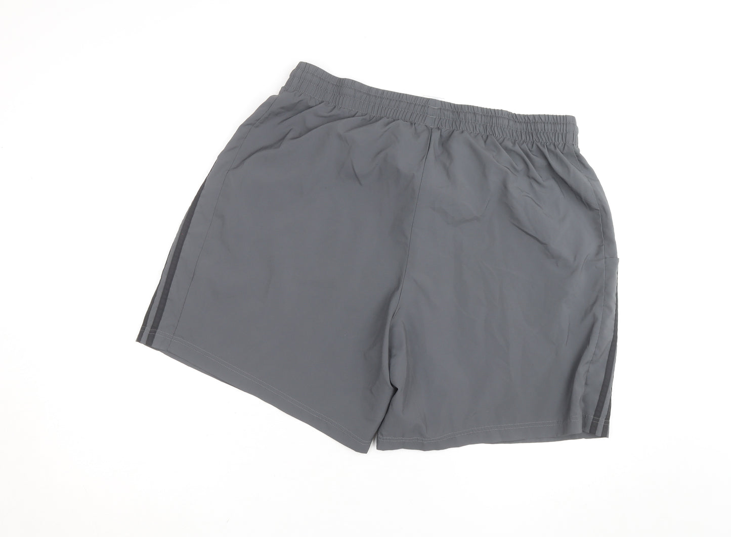 Adidas Men’s Grey 2XL Athletic Shorts Lightweight Drawstring