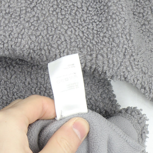 John Lewis Women Grey Fleece Pullover Collared Jumper S