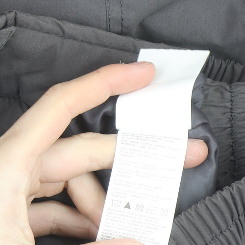 LC Waikiki Men's Grey L Windbreaker Jacket Full Zip Lined