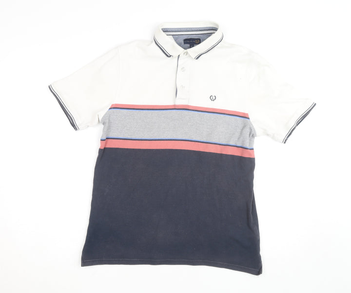 Lincoln Men's Multicoloured Polo T-Shirt Size S Cotton Retro Style