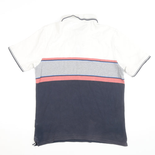 Lincoln Men's Multicoloured Polo T-Shirt Size S Cotton Retro Style