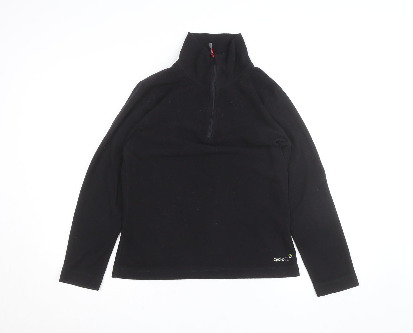 Gelert Women's Black Fleece Half Zip Lightweight Activewear Jacket UK 10