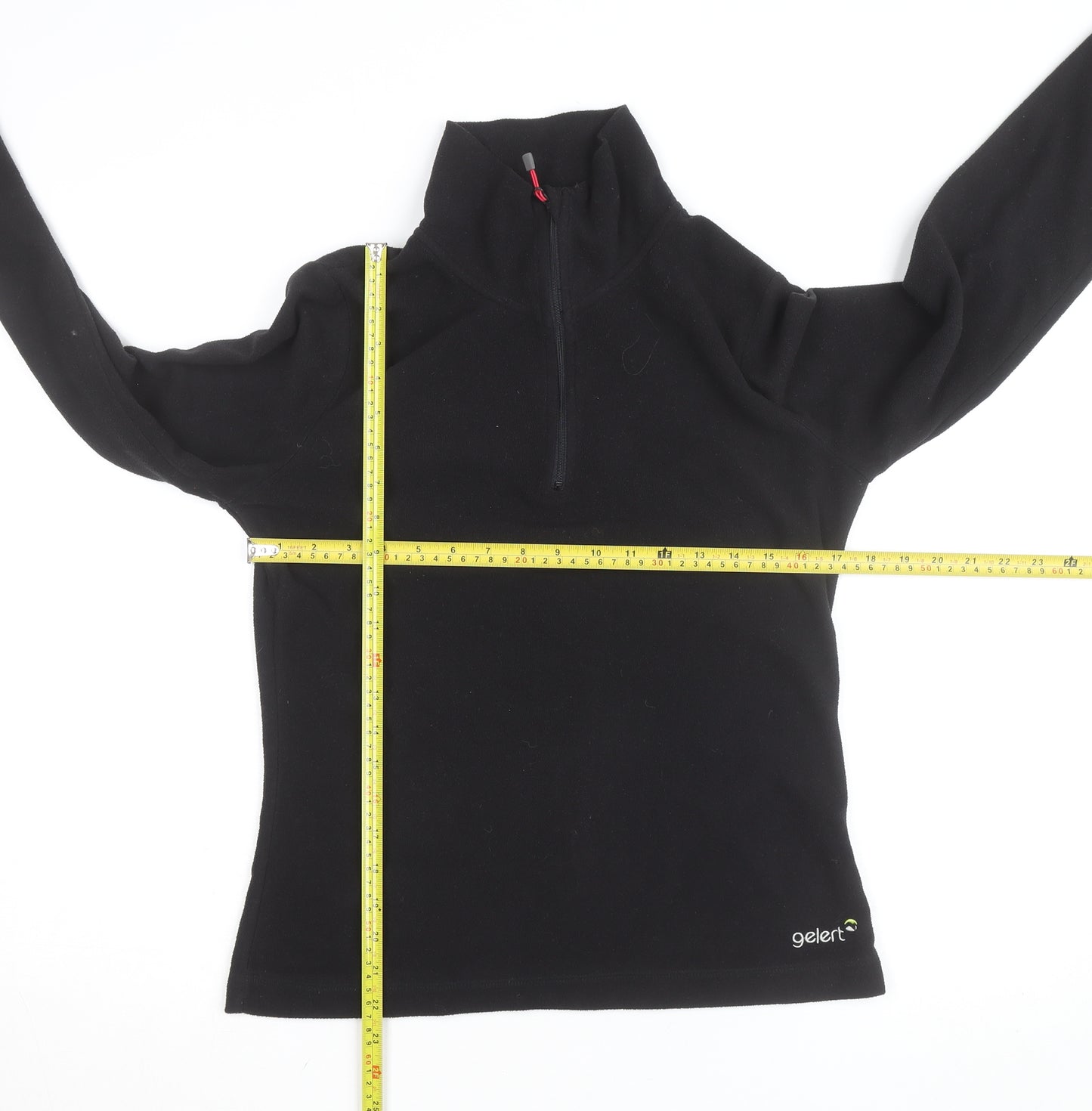Gelert Women's Black Fleece Half Zip Lightweight Activewear Jacket UK 10
