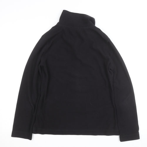 Gelert Women's Black Fleece Half Zip Lightweight Activewear Jacket UK 10