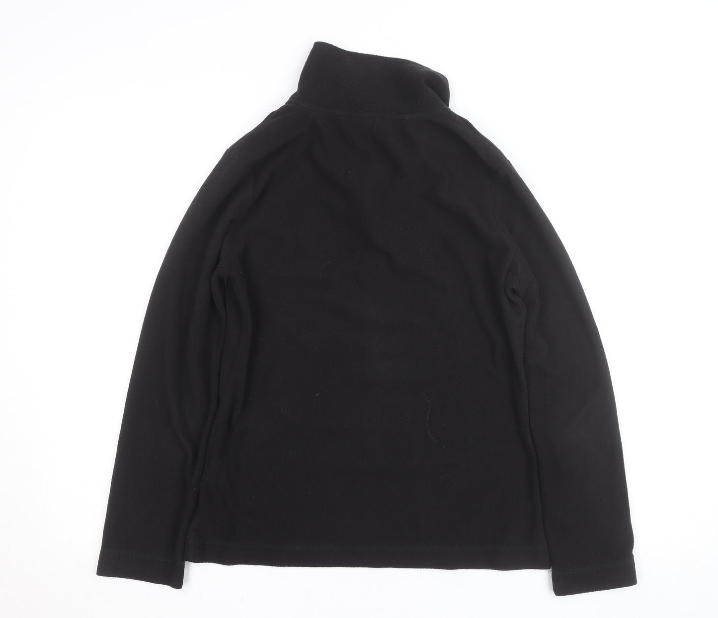Gelert Women's Black Fleece Half Zip Lightweight Activewear Jacket UK 10