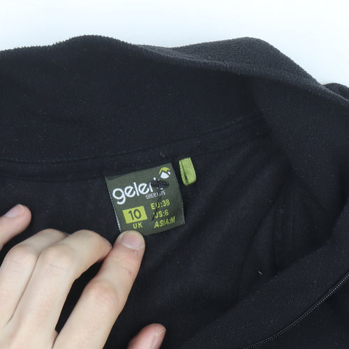 Gelert Women's Black Fleece Half Zip Lightweight Activewear Jacket UK 10