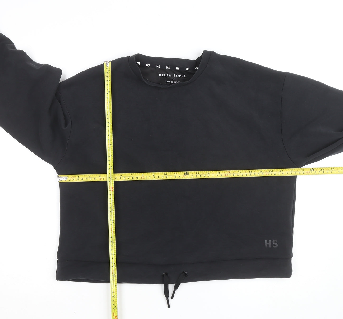 Helen Steele Black Womens Cropped Activewear Jacket Size L