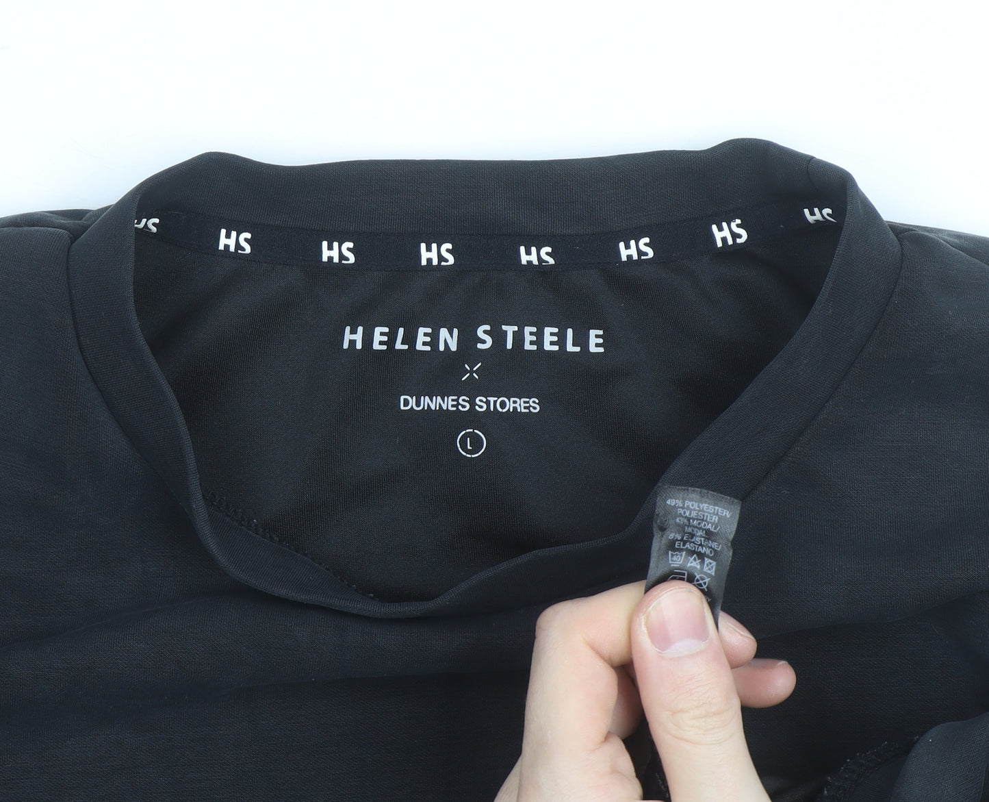 Helen Steele Black Womens Cropped Activewear Jacket Size L