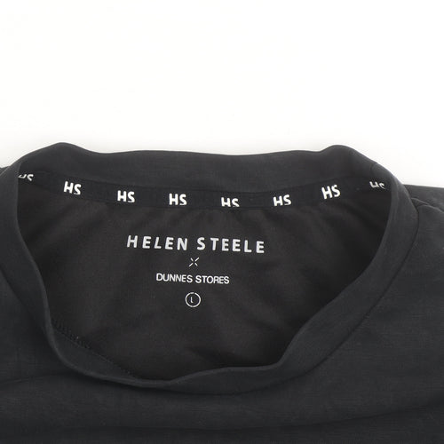 Helen Steele Black Womens Cropped Activewear Jacket Size L